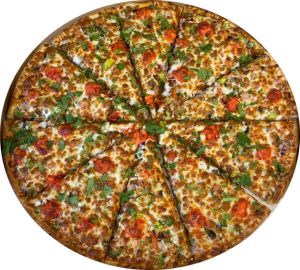 Tandoori paneer pizza