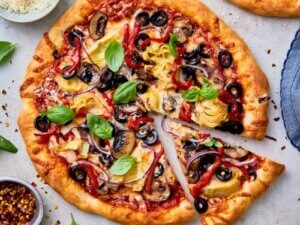 your veggie pizza masterpiece